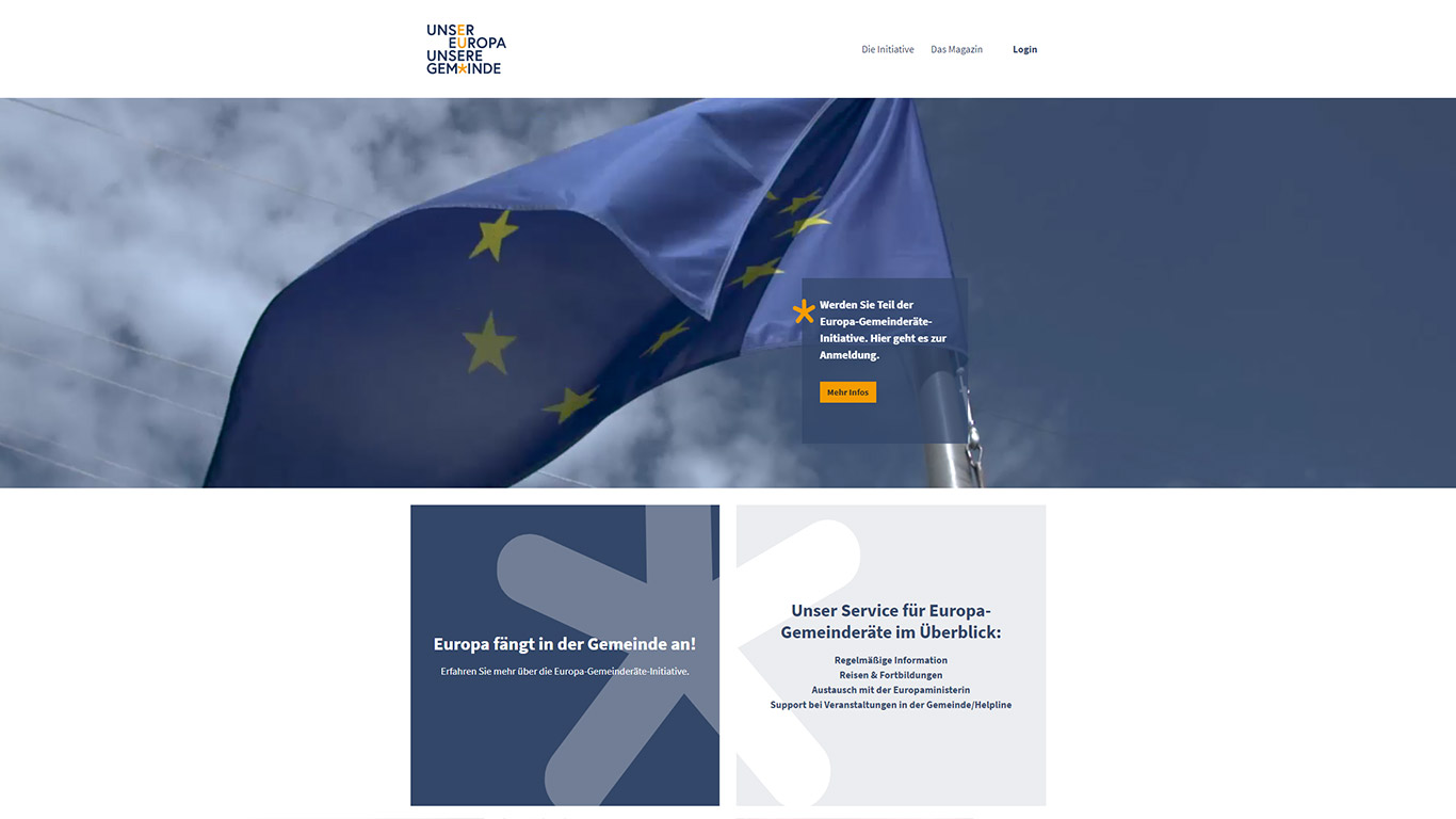 Website der Europagemeinderäte Website der Europagemeinderäte