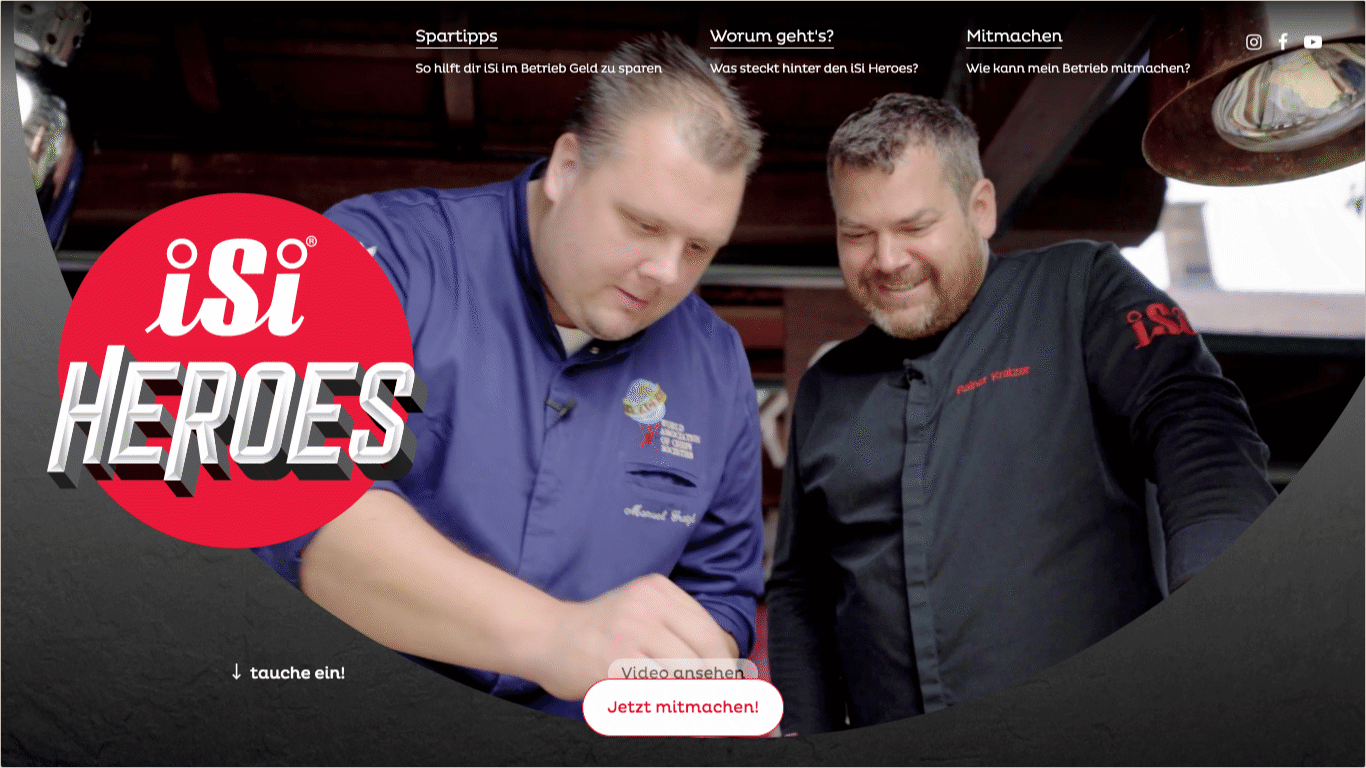 Website iSi Heroes und iSi Restaurants Website iSi Heroes und iSi Restaurants
